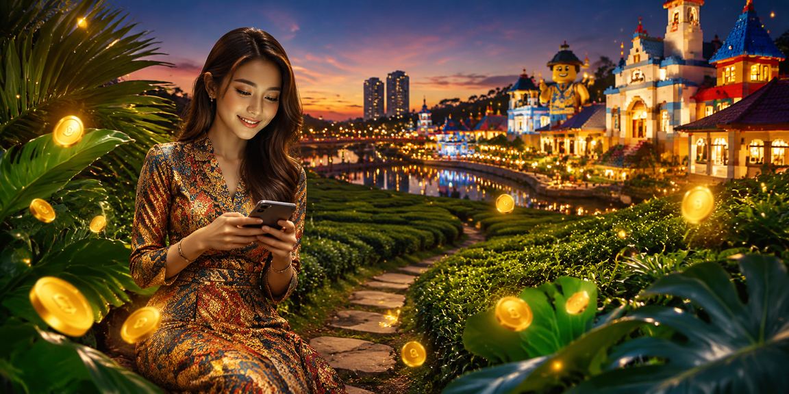 Permainan rummy dalam suasana Malaysian batik